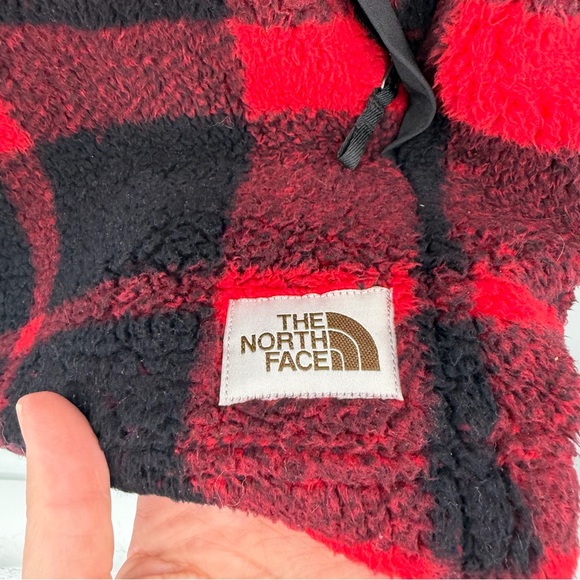 The North Face Women's Campshire 1/4 Zip Hoodie 2.0 Red Black Buffalo Plaid XS - Picture 5 of 6